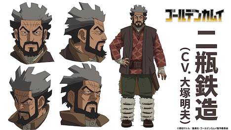 二瓶鉄造の設定画。