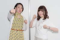 左から石田嘉代、加隈亜衣。