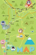「ゆるくないスタンプラリー」のマップ。