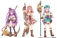 テレビアニメ「ぱすてるメモリーズ」のアニメイラスト（開発中のもの）。左から江戸川美智、浅木泉水、六郷沙織。(c)FURYU／「ぱすてるメモリーズ」製作委員会