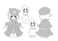 連載開始予定「神童セフィリアの下剋上プログラム」のラフカット。