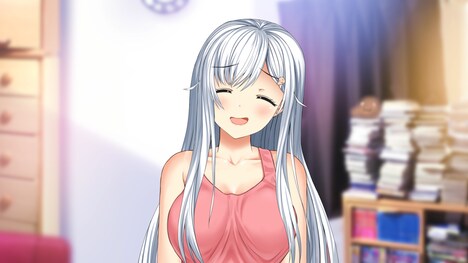 「ニートがVチューバーデビューしてみた」より、“笑顔”のニー子。