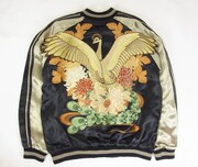 スカジャン「火の鳥と菊花」カラー