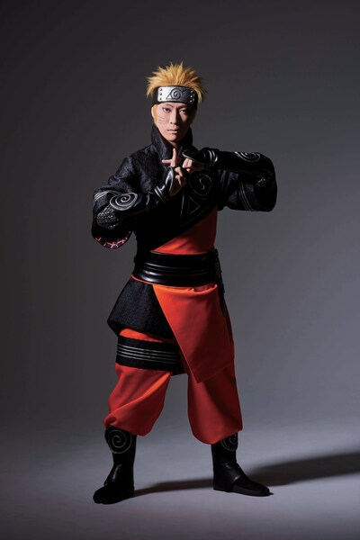 坂東巳之助扮するうずまきナルト。