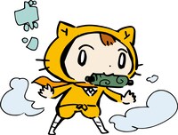 シノビーのイラストパターン。