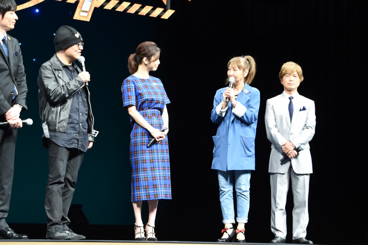 劇場アニメ「名探偵コナン ゼロの執行人（しっこうにん）」の完成披露の様子。
