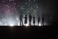 劇場アニメ「名探偵コナン ゼロの執行人（しっこうにん）」の完成披露の様子。