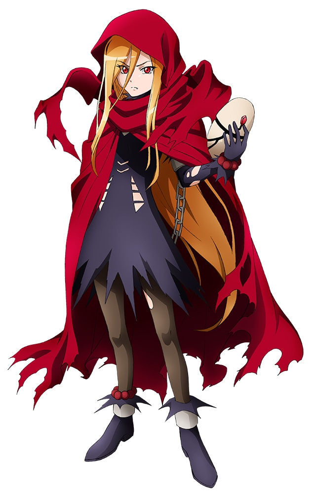 イビルアイのキャラクタービジュアル（仮面なしver.）。