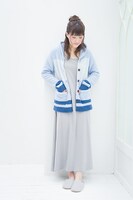 冬組モデルのルームウェア着用例。