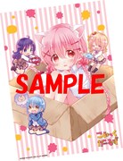 はんざわかおり描き下ろしよるA3クリアポスターのイメージ。