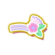 「フラワーショップバーベナコーデ」のヘアアクセ。