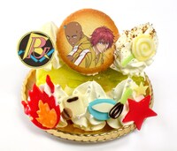 「丸井とジャッカルの“きっちり返すぜ、ジャッカルが” “俺かよっ！”ケーキ」（洋なしとぶどうのケーキ）