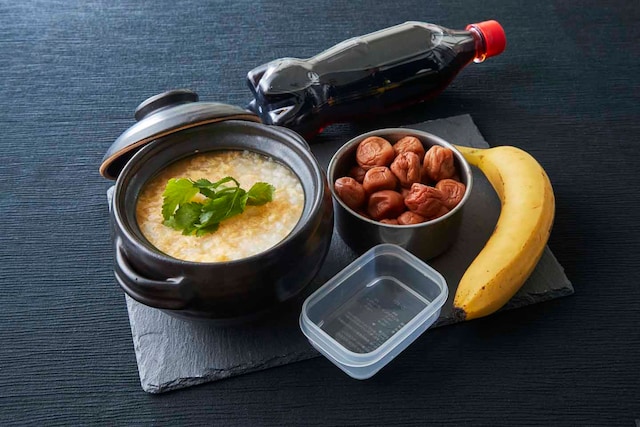 「試合前のエネルギー飯」