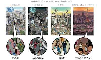 コラボレーションイラストのイメージ。