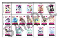 「人間じゃないキャラクター大集合！ リュウコミックスJGコレクションカードフェア」特典リスト。