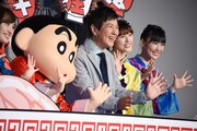 映画「映画クレヨンしんちゃん 爆盛！カンフーボーイズ ～拉麺大乱～」舞台挨拶の様子。