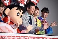 映画「映画クレヨンしんちゃん 爆盛！カンフーボーイズ ～拉麺大乱～」舞台挨拶の様子。