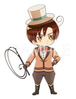 「ヘタリア The World Twinkle」キデイランドコラボショップの描き下ろしイラスト・ロマーノ。