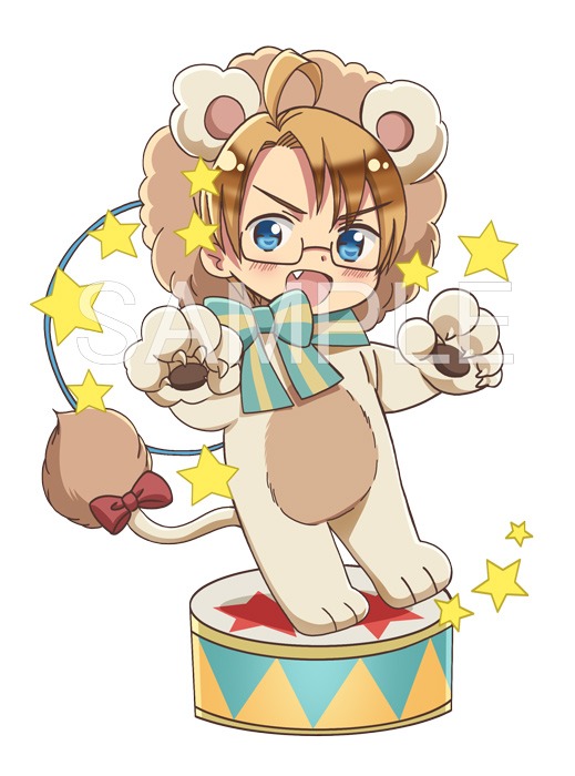 「ヘタリア The World Twinkle」キデイランドコラボショップの描き下ろしイラスト・アメリカ。