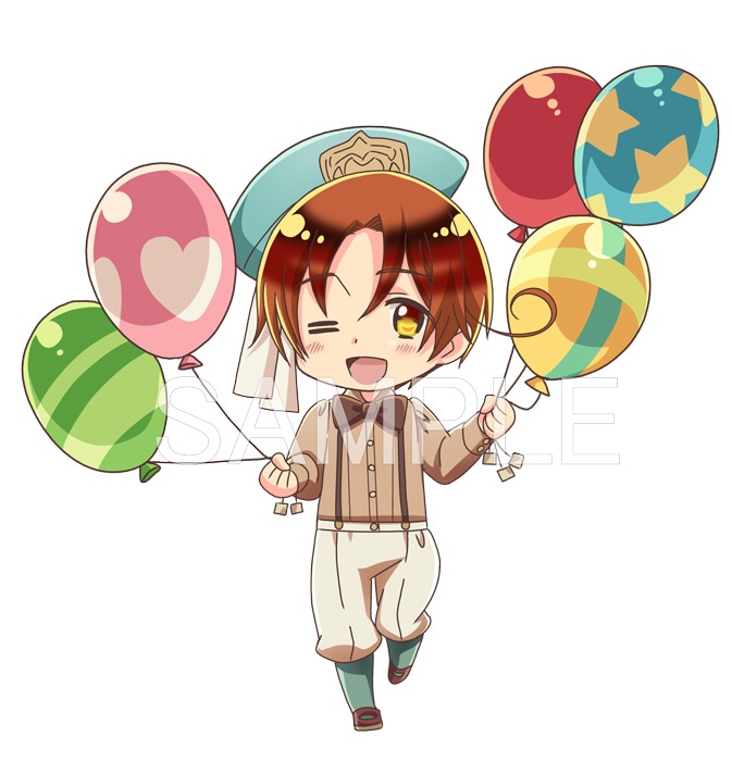 「ヘタリア The World Twinkle」キデイランドコラボショップの描き下ろしイラスト・イタリア。