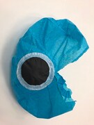 「けものフレンズ」ブースのノベルティ「倒したセルリアン」。