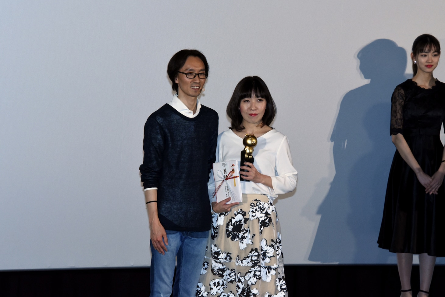 左から金在龍社長、羽田伊吹。