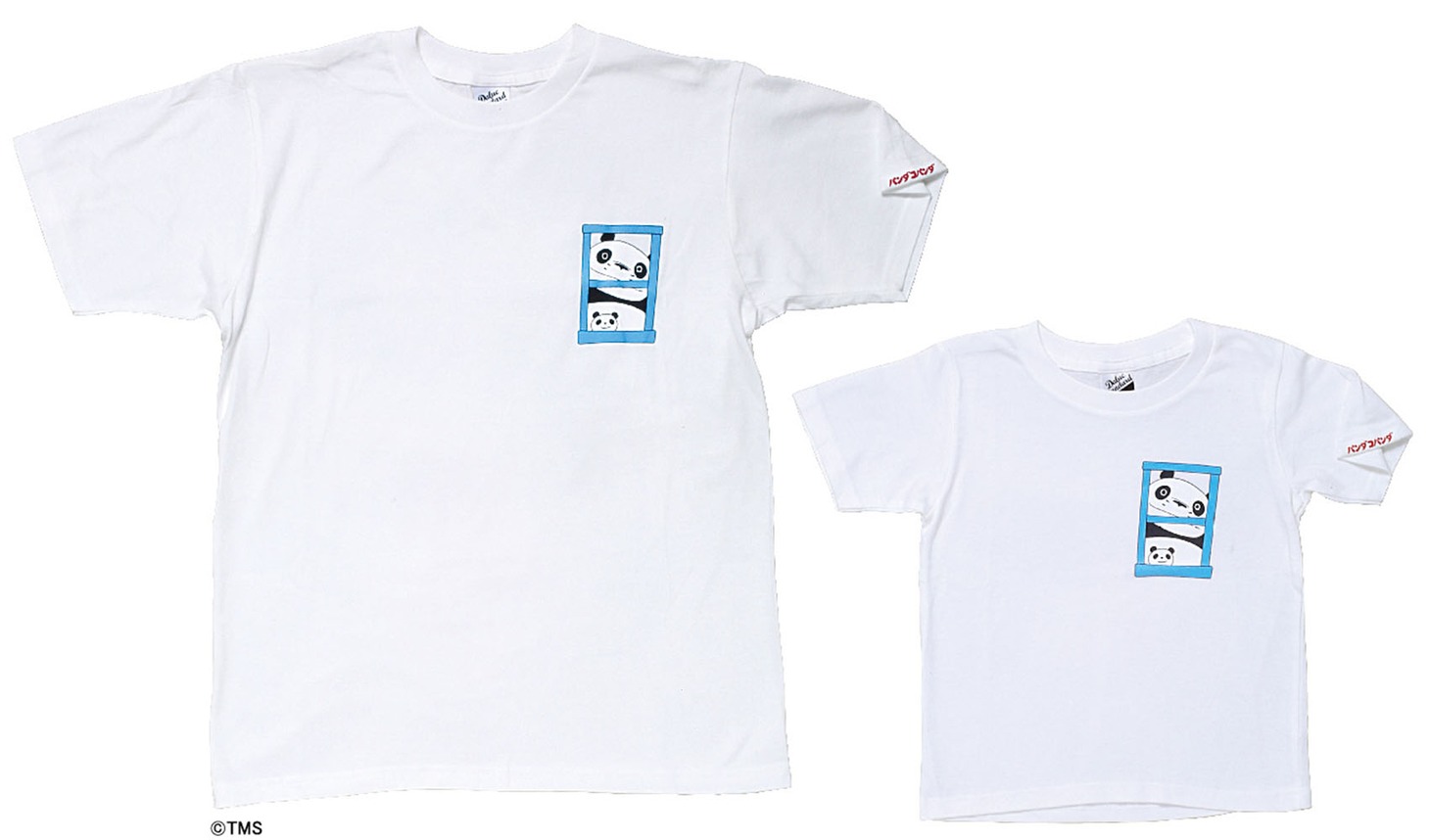 「パンダコパンダ Ｔシャツ 窓からひょっこり」