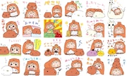 うまるちゃん×カピバラさん、キュルッとトークを盛り上げる音声付きスタンプ