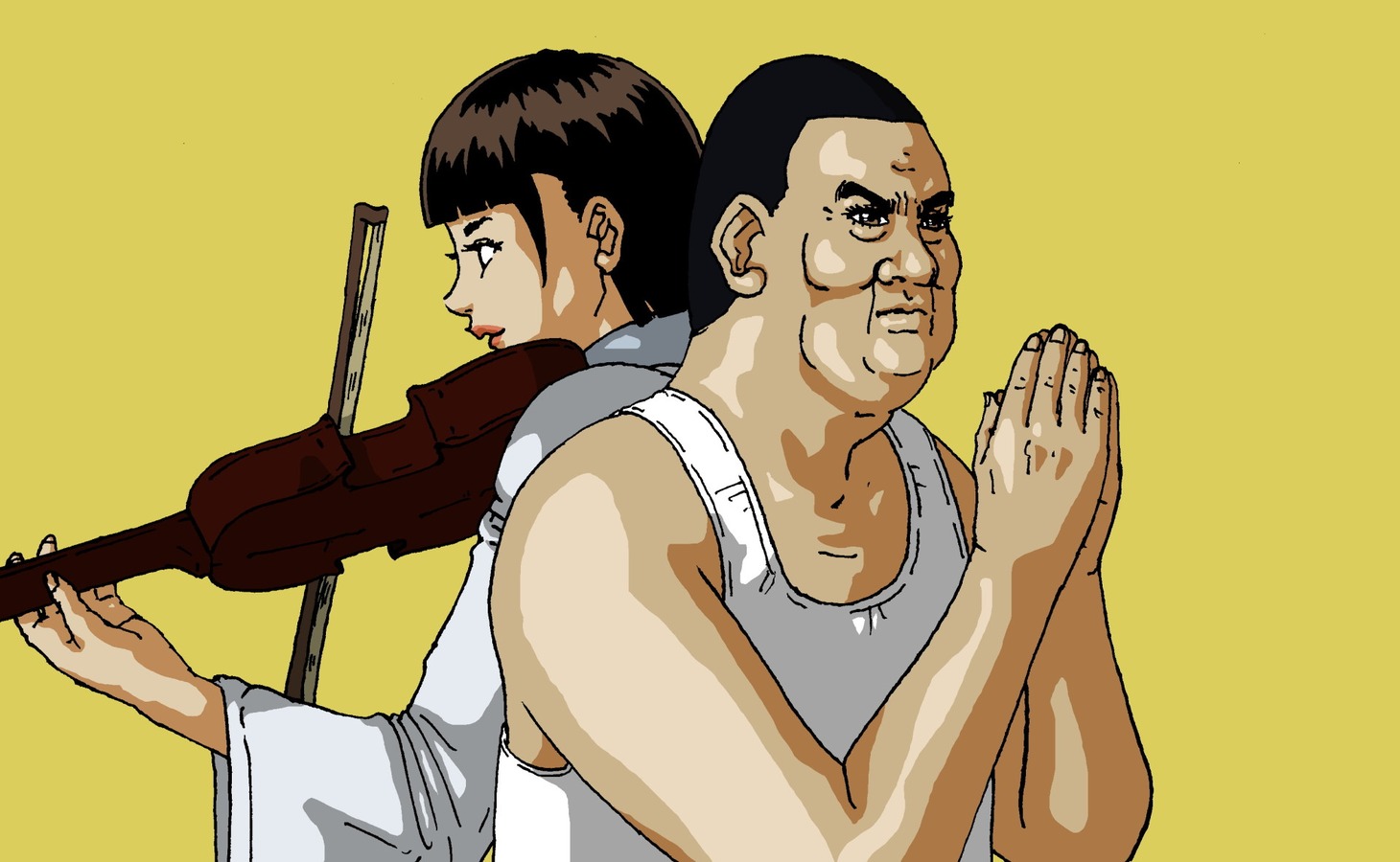 とりやま忠治によるイラスト。