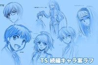 「TWIN SIGNAL」続編のキャラ案ラフ。