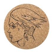 コルクコースター2枚セットの1枚。