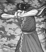 「キングダム」に登場する拱手のポーズ。