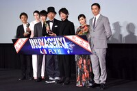 「いぬやしき」初日舞台挨拶の様子。