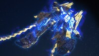 「機動戦士ガンダムNT」の場面カット。
