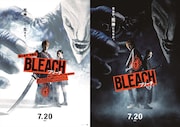 映画「BLEACH」ポスターに死覇装の一護と制服のルキア、背後には虚も