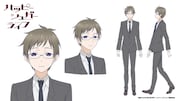 北埋川大地(CV:梅原裕一郎)のキャラクター設定画。