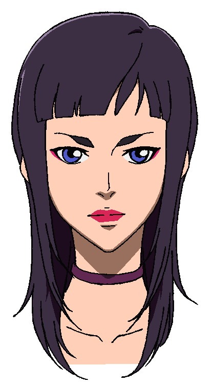 ミシェル・ルオの表情アップ。