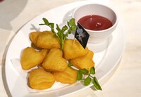 「サンジのおれ様レストラン」の新メニュー「燃え揚がる恋心、ハートのポテトフライ」。