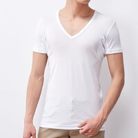 「メンズ汗取りインナーＶネック半袖（大汗さん）」