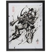 武人画×機動戦士ガンダム「赤の強襲」