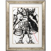 武人画×機動戦士ガンダム「宇宙（そら）の対峙」の複製パネル