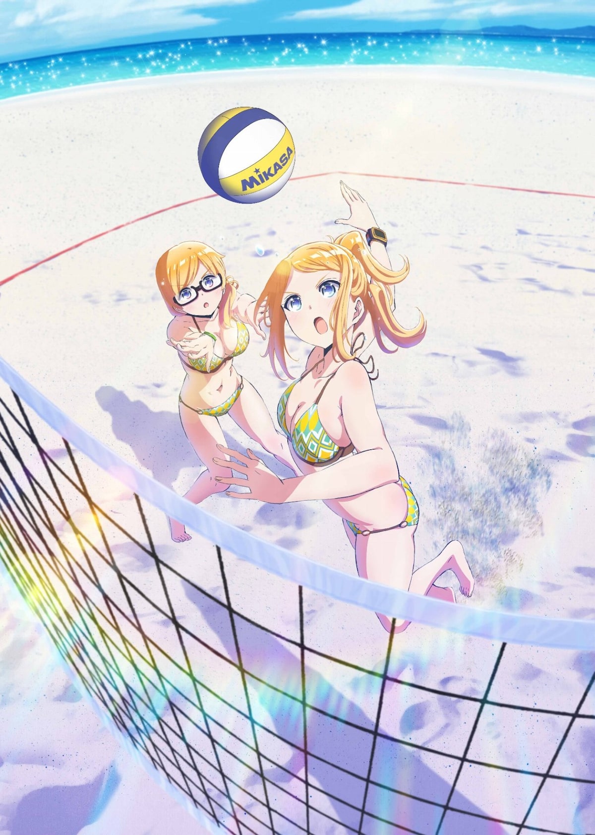 はるかなレシーブ 紅愛と恵美理のエクレアペア描いたビジュアルが公開 コミックナタリー