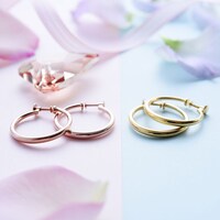 同デザインのイヤリング。