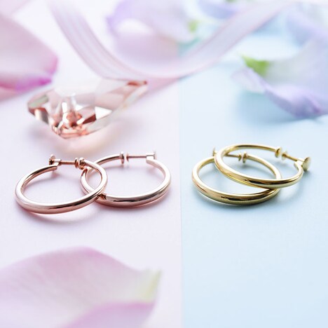 同デザインのイヤリング。