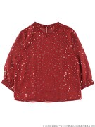 「バンイメージドットプリントブラウス」