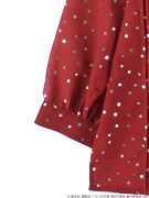 「バンイメージドットプリントブラウス」