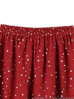 「バンイメージドットプリントイレヘムスカート」