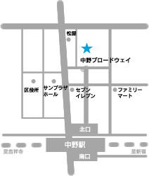 中野ブロードウェイ地図