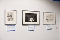 「連載開始50周年記念『あしたのジョー展』」の様子。