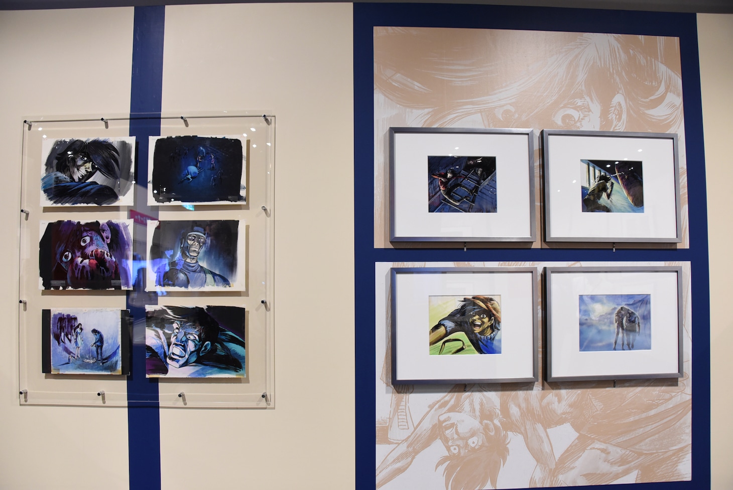 「連載開始50周年記念『あしたのジョー展』」の様子。